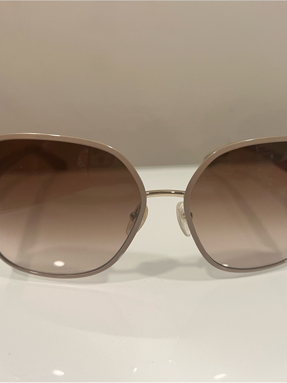 Salvatore Ferragamo Stylish Women's Taupe Gradient Lens Sunglasses